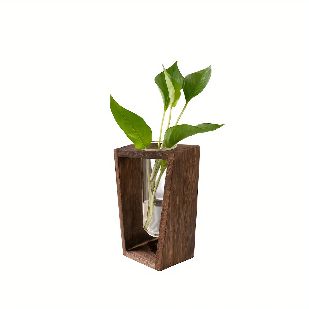 Propagation Station Vase - مزهرية خشبية عصرية للتكاثر - وعاء