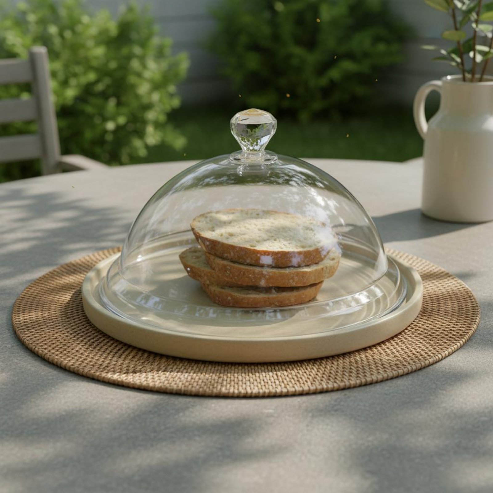 Plastic Dome Clear - غطاء حماية للطعام مقاوم للغبار، غطاء