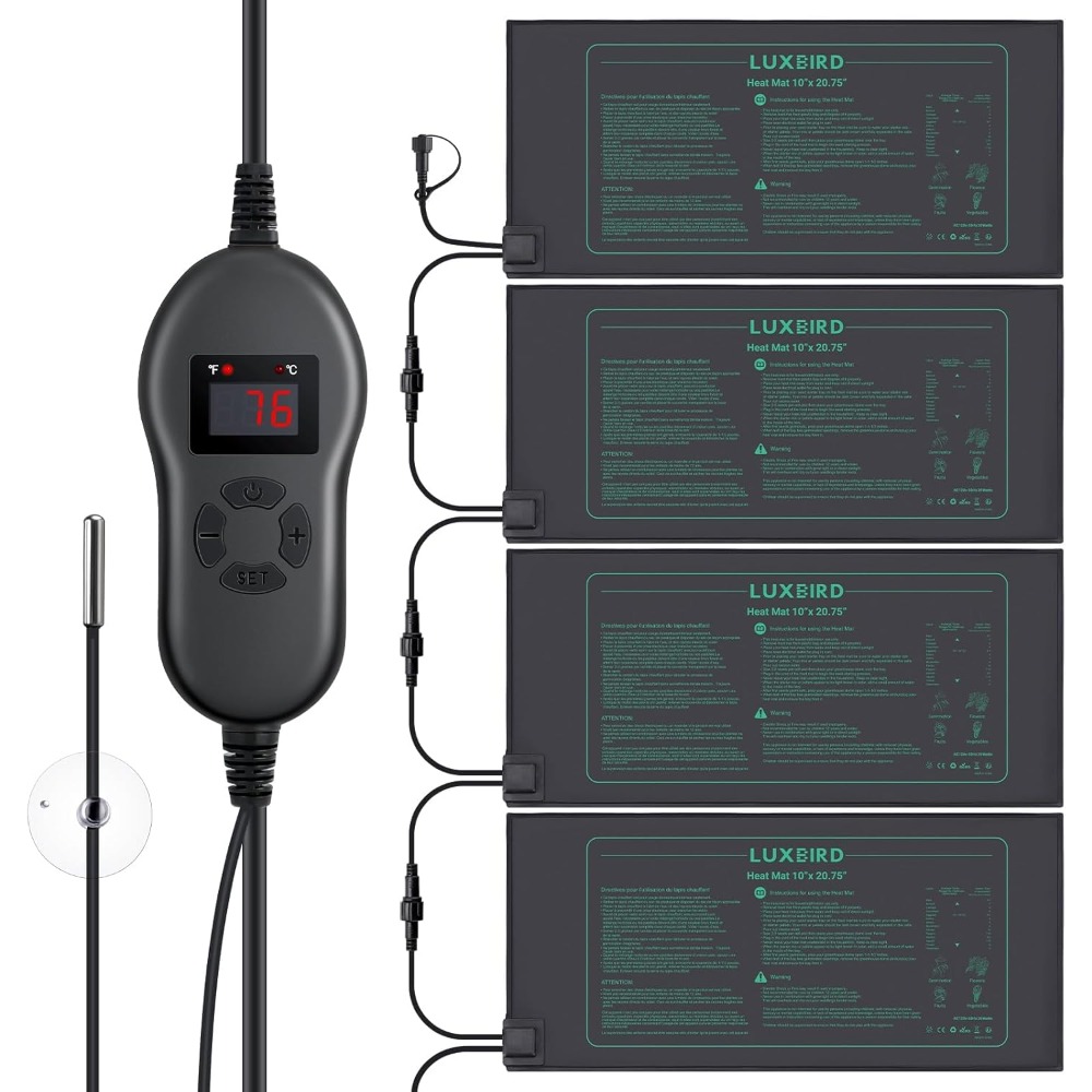 Heat Mat Seedling - 4 قطع من حصائر التدفئة للشتلات