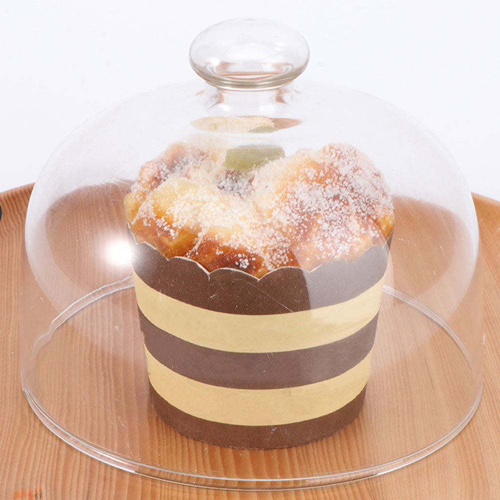 Plastic Dome Clear - قطعتان من غطاء الكيك الزجاجي الشفاف