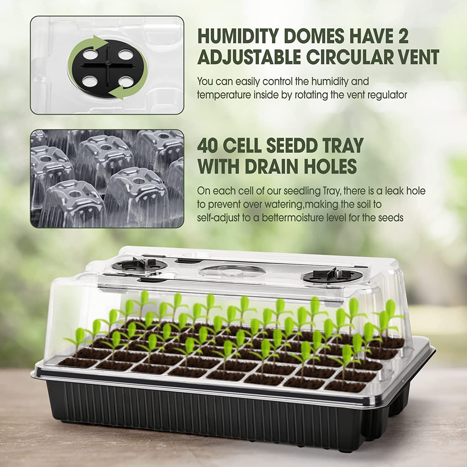 【الأفضل】 مجموعة واحدة، صواني ب - مراجعة Humidity Dome Kit وسعره