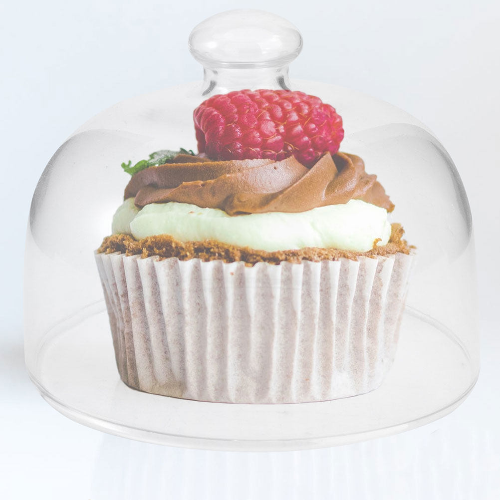 قطعتان من أغطية الطعام الشفافة - مراجعة Plastic Dome Clear وسعره
