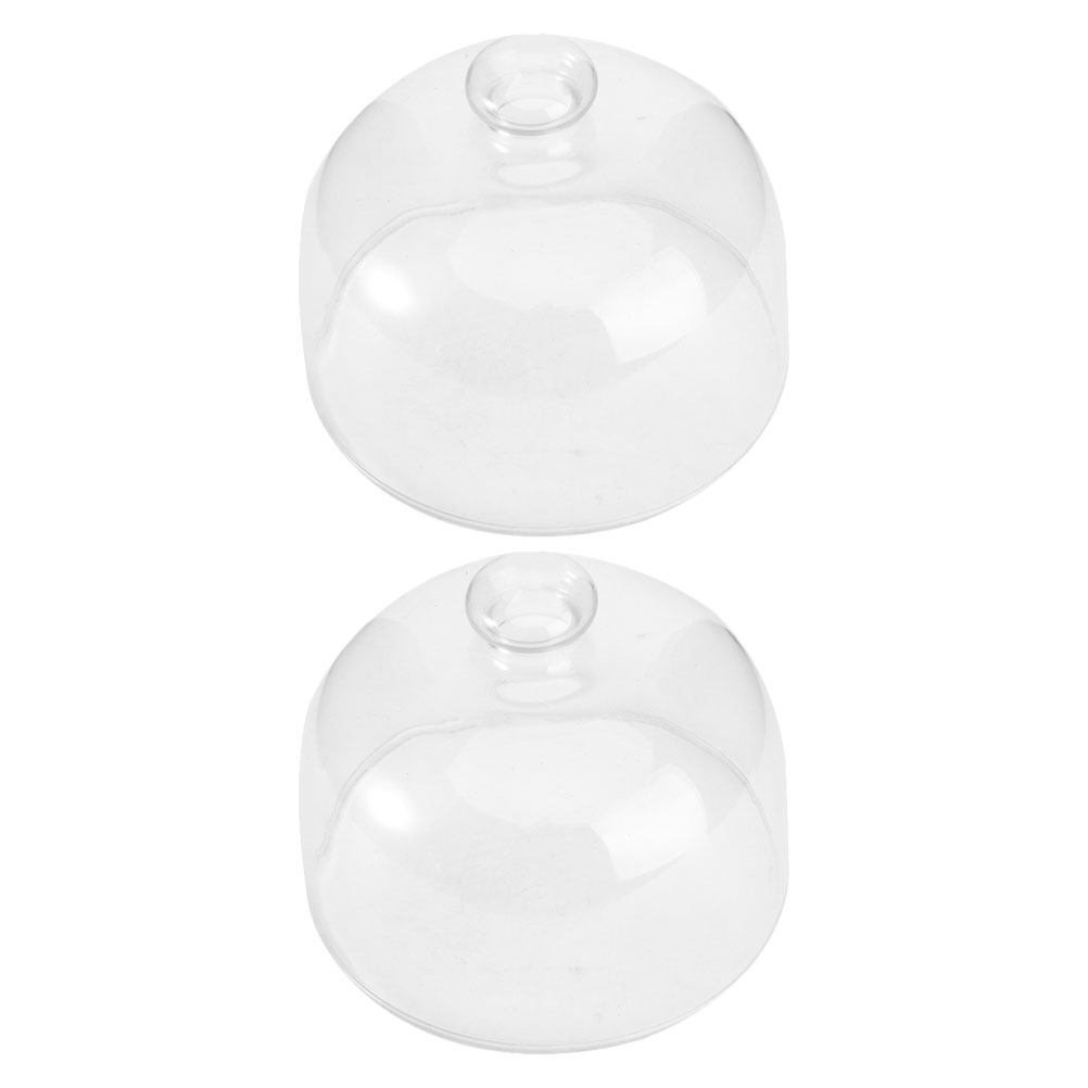 قطعتان من غطاء الكيك الزجاجي ا - مراجعة Plastic Dome Clear وسعره