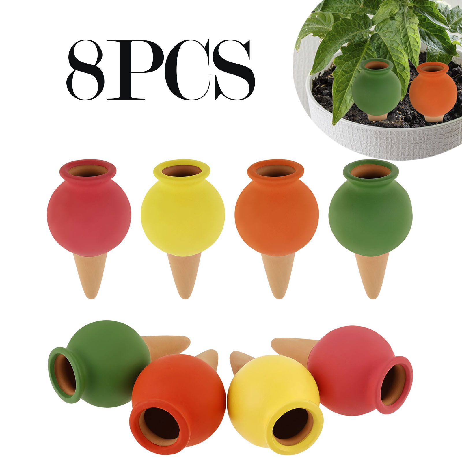 8 قطعة الطين الذاتي سقي المسام - مراجعة Self Watering Insert وسعره