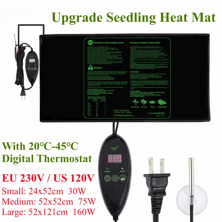 3 أحجام ترقية الشتلات الحرارة  - مراجعة Heat Mat Seedling وسعره